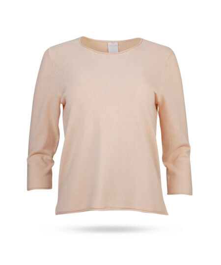 Mary-Yve-Viskose-Rundhals-Pullover-Arm-Apricot-60117