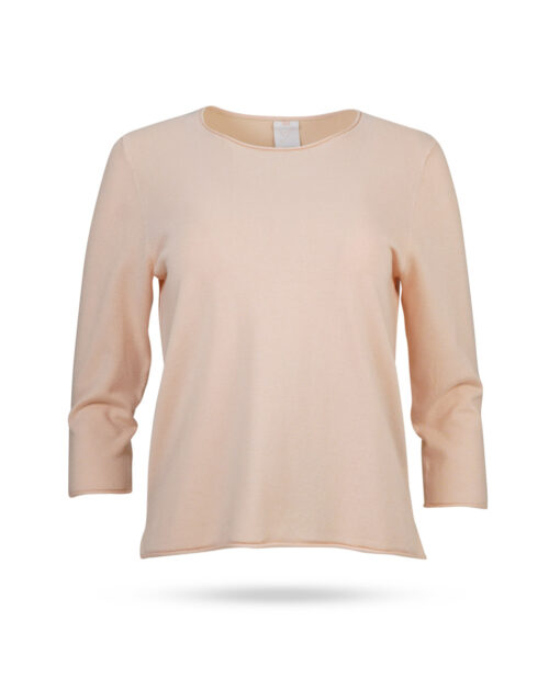 Mary-Yve-Viskose-Rundhals-Pullover-Arm-Apricot-60117