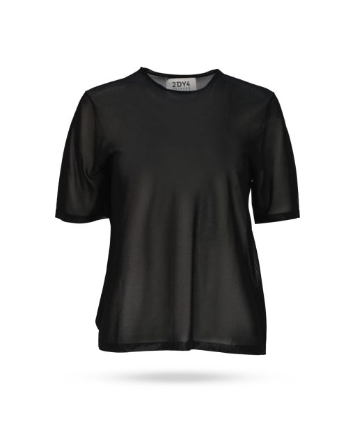 Drykorn Ilvy Shirt transparent Schwarz 88261