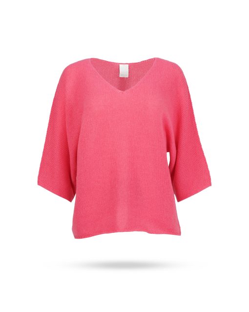 Mary Yve Cashmere V Pullover Light Pink 50385 414
