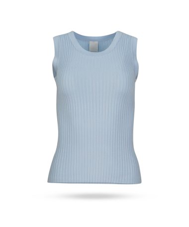 Mary Yve Rippstrick Top Himmelblau 60259 334