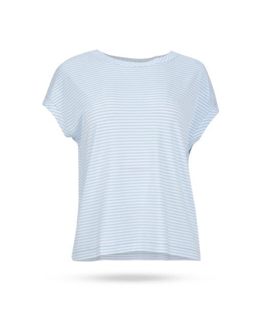Mary Yve Shirt gestreift Himmelblau 20140