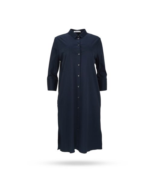 Soluzione Jersey Blusenkleid Dunkelblau 1356 36 1