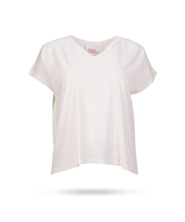 Absolut Cashmere Serra V Ausschnitt Shirt Naturweiss Blanc