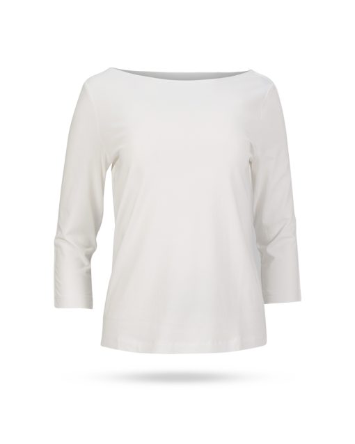 Mary Yve Shirt mit 3 4 Arm Weiss 25095