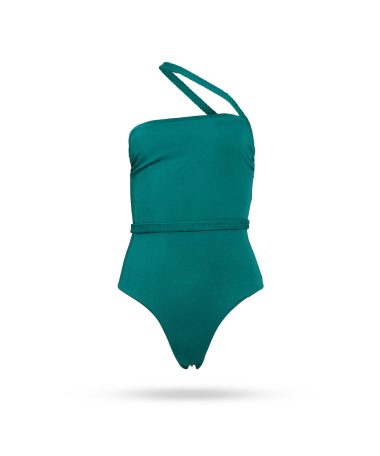 Virginia Varinelli Badeanzug mit Gurtel Smaragd IB Green 1