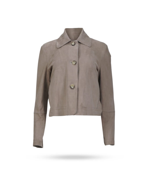 Arma Emy Velourleder Jacke Taupe 1