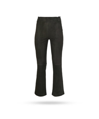 Arma Ferrara Velourleder Stretch Culottes Schwarz Iron 1