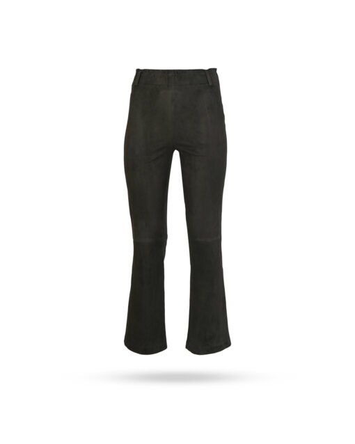 Arma Ferrara Velourleder Stretch Culottes Schwarz Iron 1