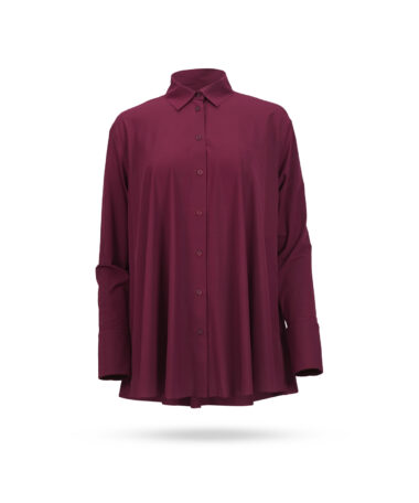 Japan TKY Athletic Longbluse Burgundy Red Milly 5001 1