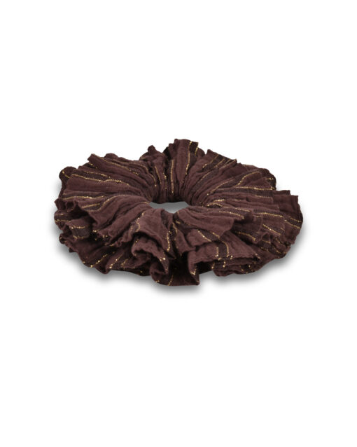 Christian Zen Scrunchie Lurex Mocca