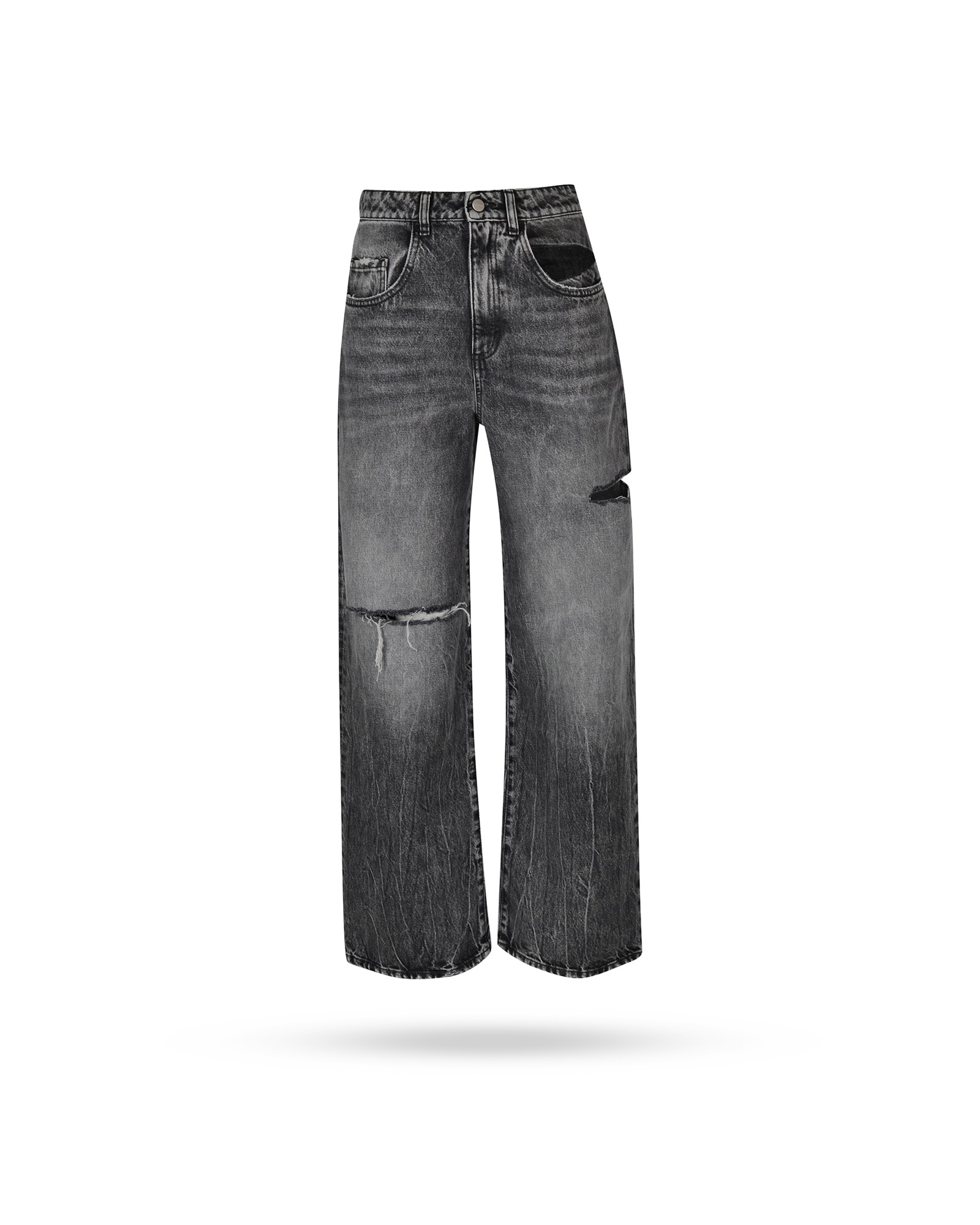 33/34/35. Many ribbon denim pants (Blue) – POPPY