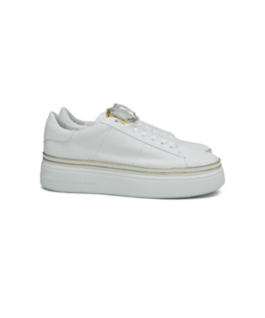 KennelSchmenger Elan Plateau Sneaker mit Schmuckstein Weiss 1