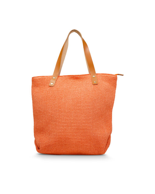 Blingberlin-Leah-Bast-Shopper-Kurbis-mandarin