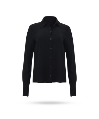 Patrizia Pepe Viskose Bluse Schwarz 8C0629 A8I1 1