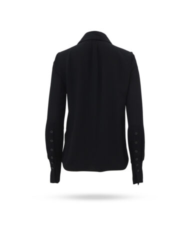 Patrizia Pepe Viskose Bluse Schwarz 8C0629 A8I1 2