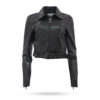 Patrizia Pepe Lederjacke verkurzt schwarz 8O0096 E005 1
