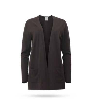 Mary Yve Viskose Longcardigan Braun 60239