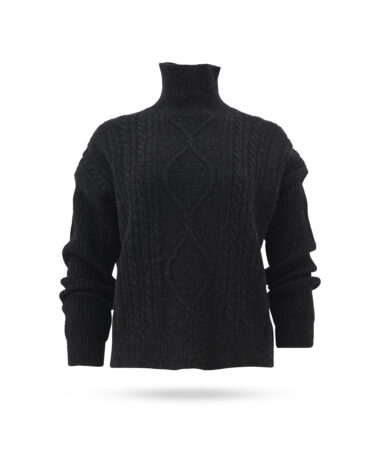 Max Mara Favore Grobstrick Pullover Schwarz MM12070