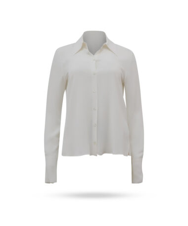 Patrizia Pepe Viskose Bluse Naturweiss 8C0629 A8I1 1