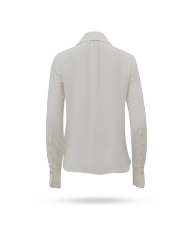 Patrizia Pepe Viskose Bluse Naturweiss 8C0629 A8I1 2