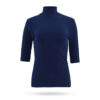 Penn Ink Rippshirt mit Stehkragen 12 Arm Royalblau