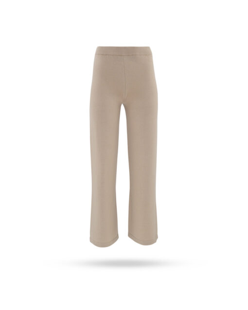 Max Mara Viscose Strickhose Beige MM12062