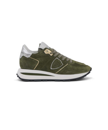 Philippe Model Tropez Haute LOW WOMAN DAIM MILITAIRE 1