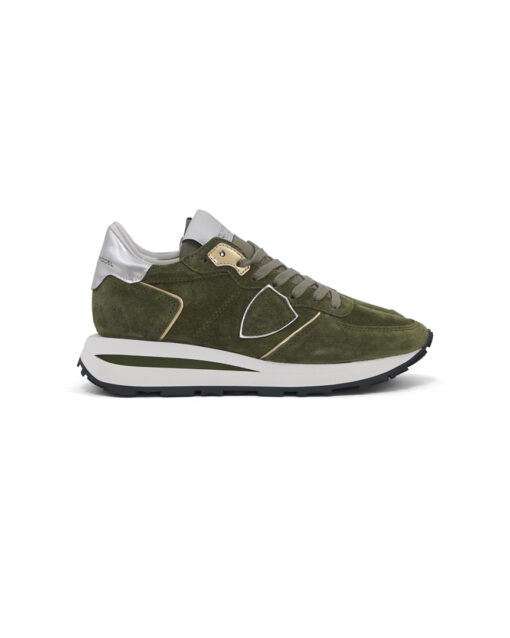 Philippe Model Tropez Haute LOW WOMAN DAIM MILITAIRE 1