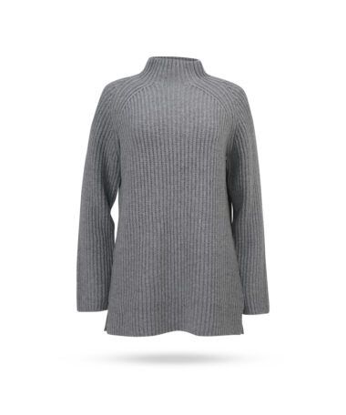 Mary Yve Rippstrick Longpulli Grau 1