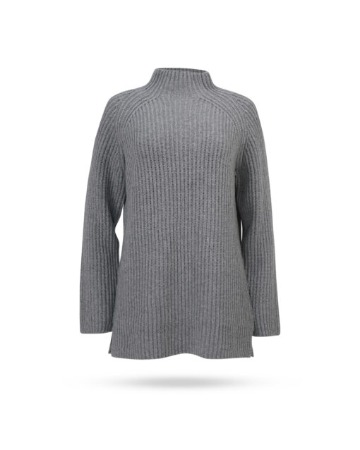 Mary Yve Rippstrick Longpulli Grau 1