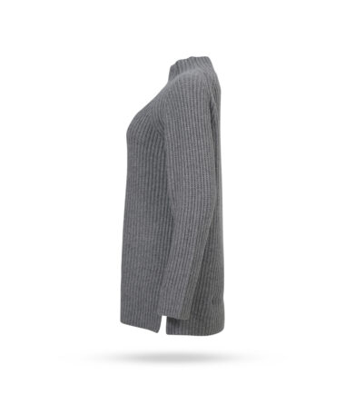 Mary Yve Rippstrick Longpulli Grau 2