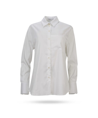 Soluzione Longbluse mit Btrusttasche Weiss 1312 200