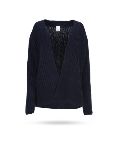 Mary Yve Grobstrick Cardigan Dunkelblau 75088