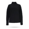 Mary Yve Grobstrick Stehkragen Pullover Schwarz 75087