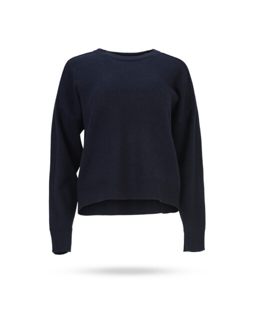 Mary Yve Rundhals Pullover Dunkelblau 75092