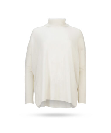 Absolut Cashmere Clara Cashmere Rollkragen Pullover Naturweiss 1