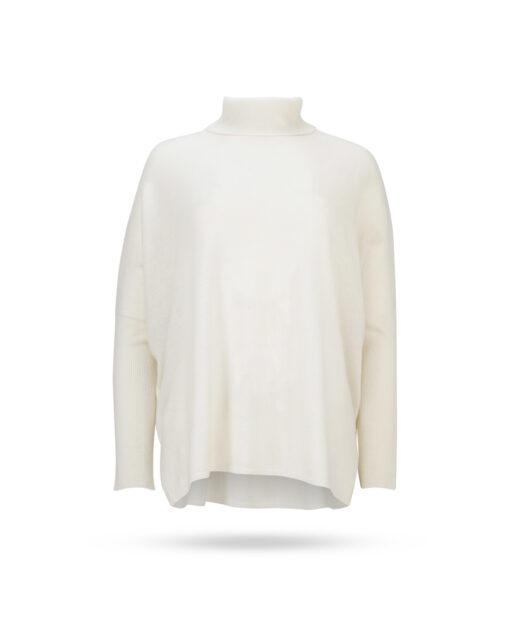 Absolut Cashmere Clara Cashmere Rollkragen Pullover Naturweiss 1