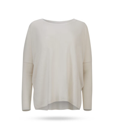 Absolut Cashmere Astrid Cashmere oversized Pullover Naturweiss Blanc 1