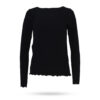 Mary Yve Rundhals Shirt Schwarz 30096