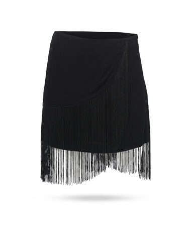 Twinset Minirock mit Fransen Schwarz 2252