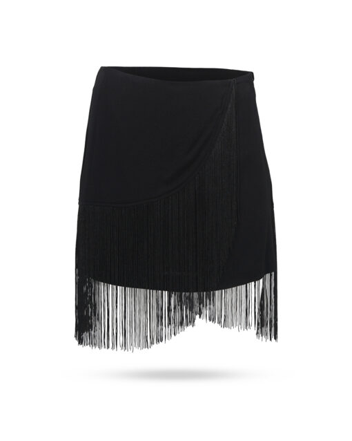 Twinset Minirock mit Fransen Schwarz 2252