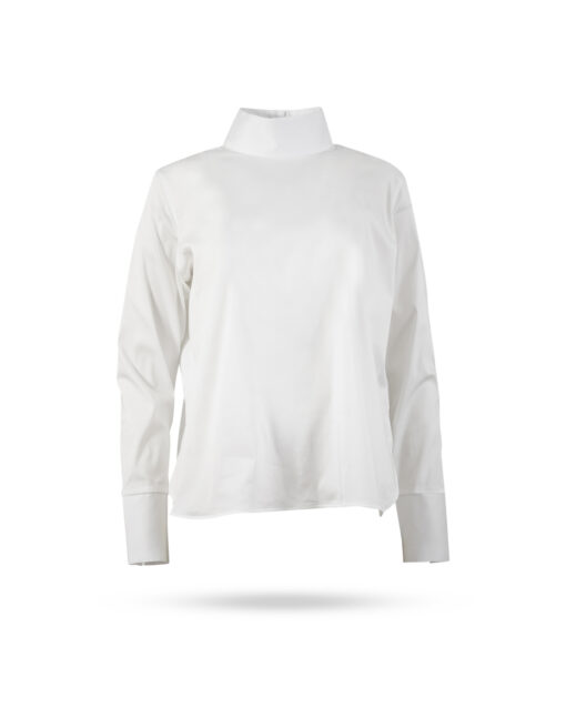 Soluzione Stehkragenbluse mit Knopfleiste Weiss 1309 200 1