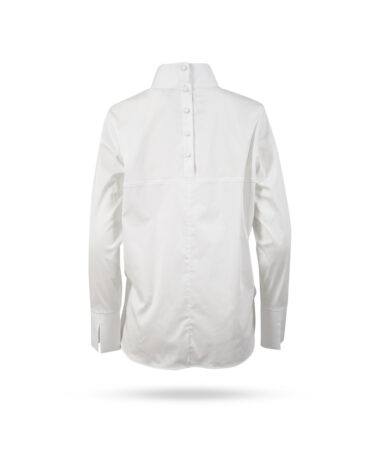 Soluzione Stehkragenbluse mit Knopfleiste Weiss 1309 200 3