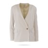 liviani conti satin blazer nude f4ss35