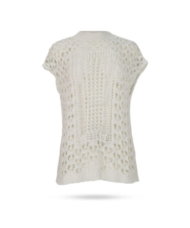 Liviani Conti Lochstrick Pullunder Naturweiss F4SB05