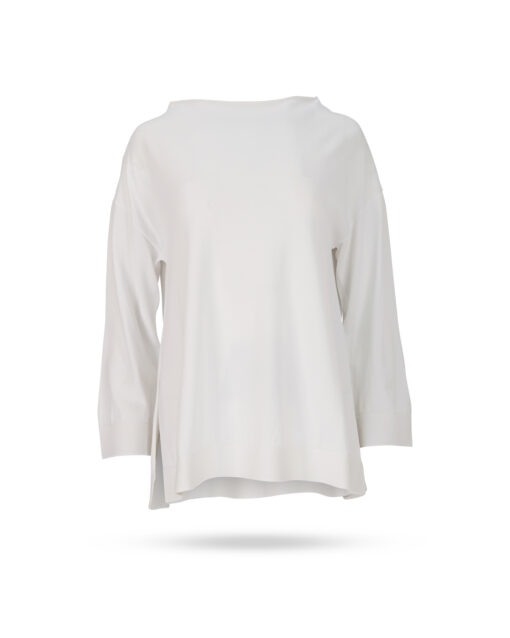Liviani Conti Viskose Ponchopullover Weiss F4SA90 A01A6 1