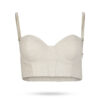 Patrizia Pepe Bustier Top Vanille 8C0671 1