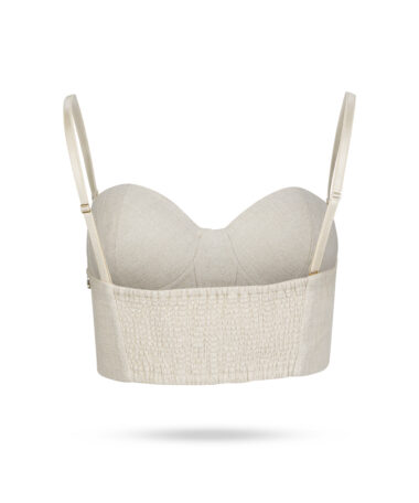 Patrizia Pepe Bustier Top Vanille 8C0671 3