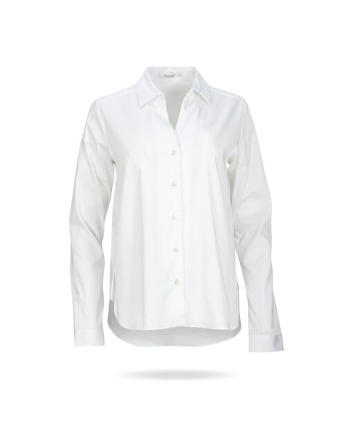 Soluzione Bluse mit Kelterfalte Weiss 1351 1